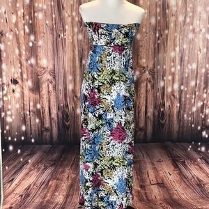 *142 Forever 21 Strapless Floor Length Dress